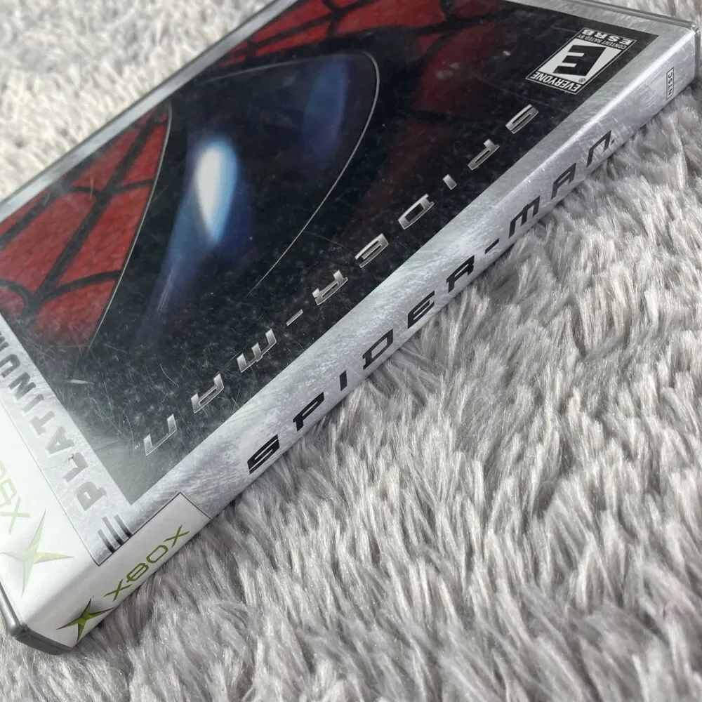 Spider-Man (Microsoft Xbox, 2003) Platinum Hits Disc and Case Spiderman